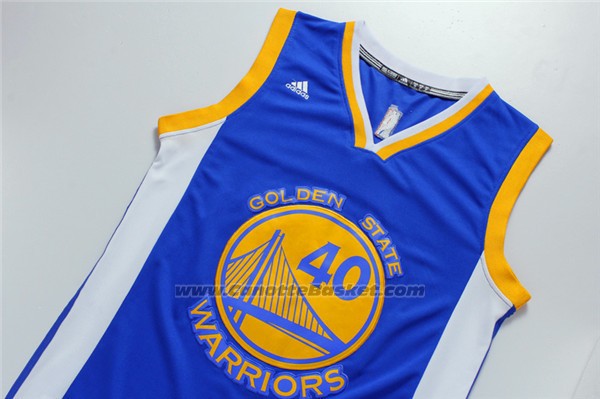 Maglia Golden State Warriors Harrison Barnes #40 Blu